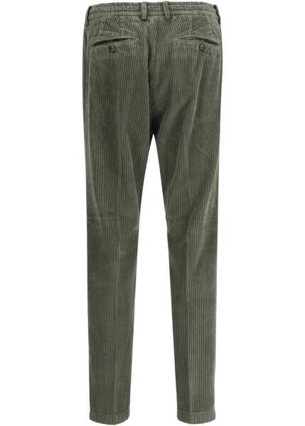 Pantaloni casual Cruna Corduroy Pants VERDE Barbati (BM 18920710) 2