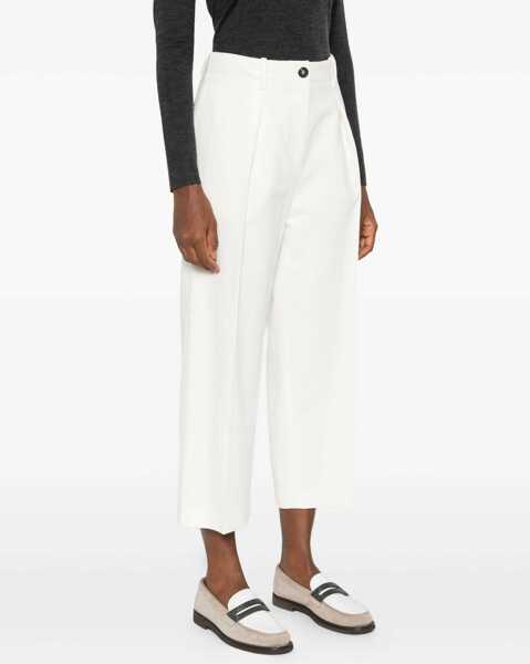 Pantaloni casual Brunello Cucinelli Cotton Pants PANAMA Femei (BM 18920788) 3