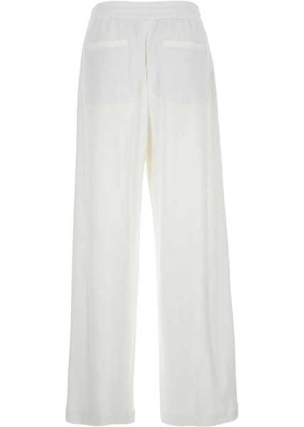 Pantaloni de trening Brunello Cucinelli Cotton Sweatpants OFF WHITE Femei (BM 18920800) 2