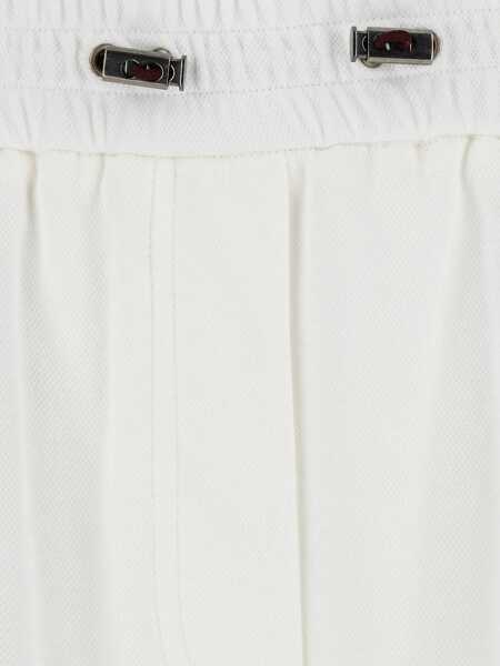 Pantaloni de trening Brunello Cucinelli Cotton Sweatpants OFF WHITE Femei (BM 18920800) 3