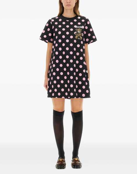 Rochii casual Moschino Teddy Polka Dots Dress BLACK Femei (BM 18920875) 2