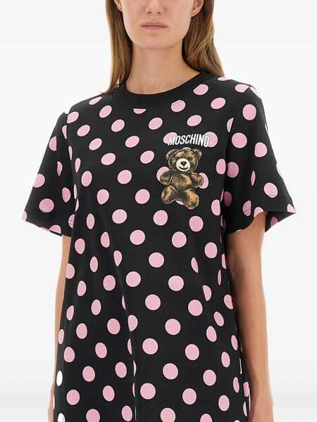 Rochii casual Moschino Teddy Polka Dots Dress BLACK Femei (BM 18920875) 4