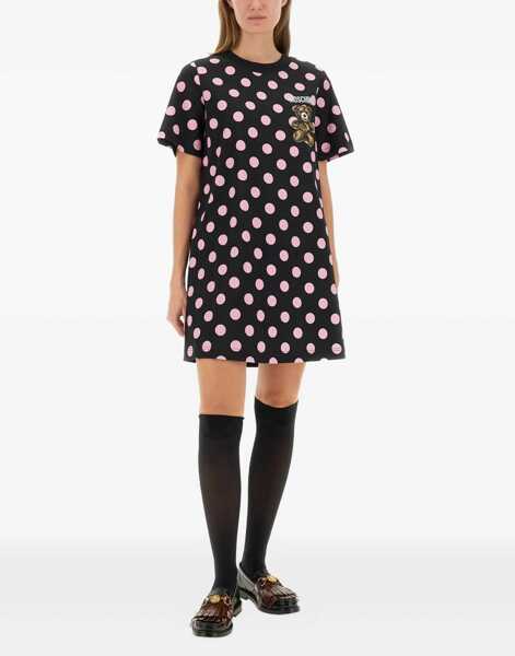 Rochii casual Moschino Teddy Polka Dots Dress BLACK Femei (BM 18920875) 1