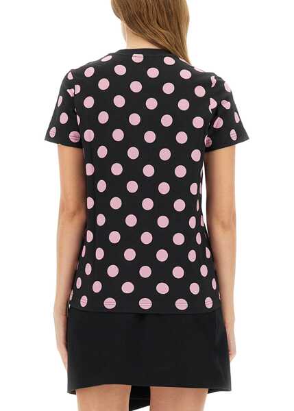 Tricouri Moschino Teddy Polka Dots T-Shirt BLACK Femei (BM 18920878) 3