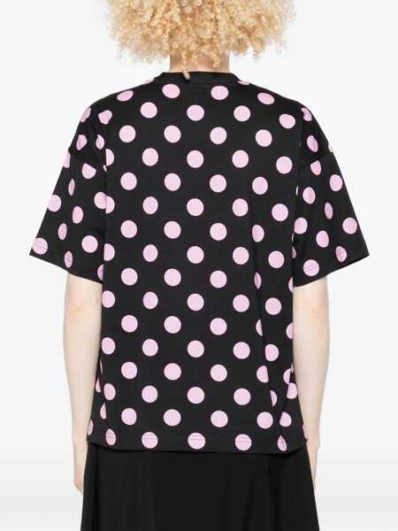 Tricouri Moschino Teddy Polka Dots T-Shirt BLACK Femei (BM 18920881) 4