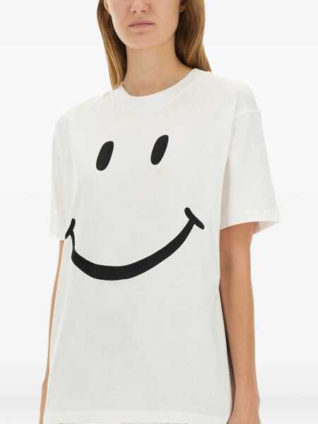 Tricouri Moschino Smiley T-Shirt WHITE Femei (BM 18920887) 4
