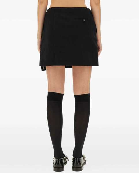Fuste casual Moschino Wool Wrap Skirt BLACK Femei (BM 18920896) 4