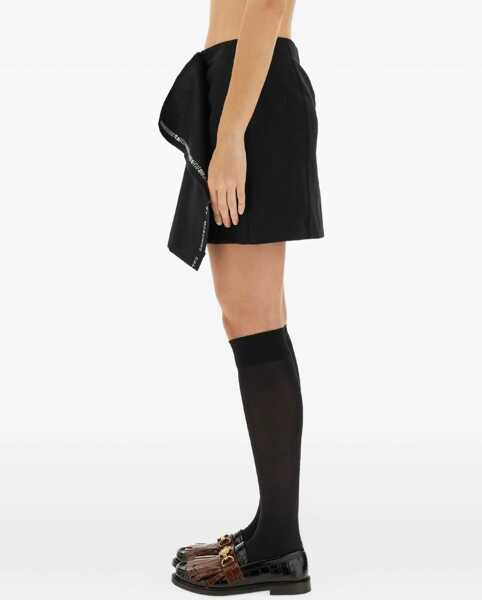 Fuste casual Moschino Wool Wrap Skirt BLACK Femei (BM 18920896) 1