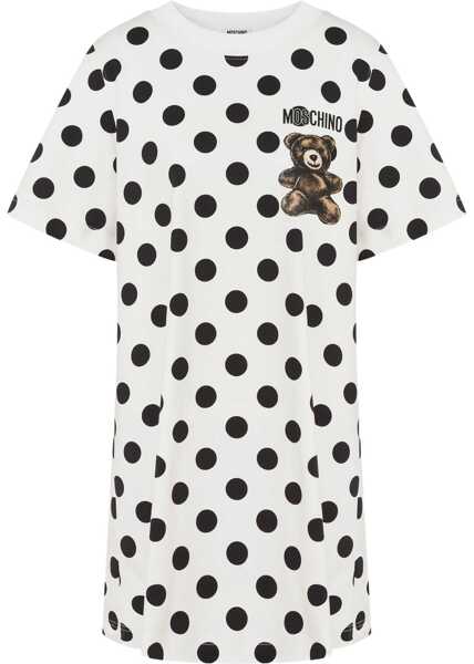 Rochii casual Moschino Teddy Polka Dots Dress IVORY Femei (BM 18920905) 1