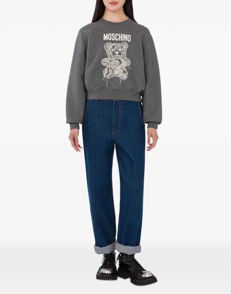 Bluze de trening Moschino Teddy Sweatshirt GREY Femei (BM 18920911) 2