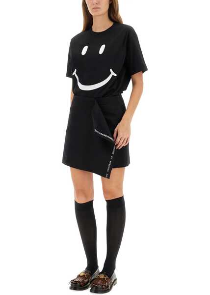 Tricouri Moschino Smiley T-Shirt BLACK Femei (BM 18920923) 2