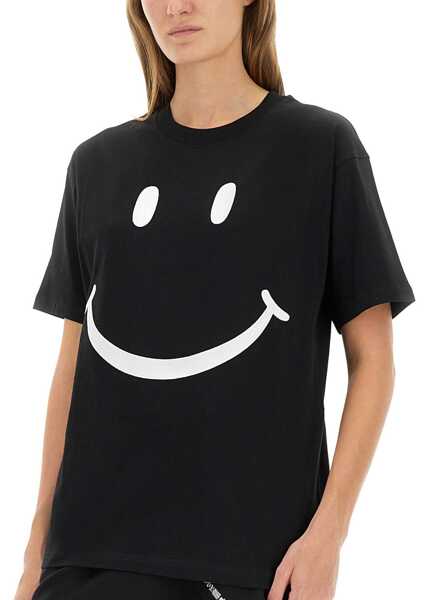 Tricouri Moschino Smiley T-Shirt BLACK Femei (BM 18920923) 4