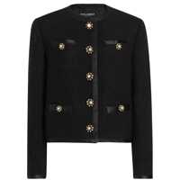 Geci Dolce & Gabbana Wool Blend Tweed Jacket Femei