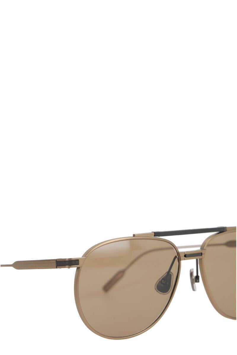 Ochelari de soare Brunello Cucinelli Brunello Cucinelli Sunglasses GOLD DEMISHINYCAFELATTE Femei (BM 18922077) 3