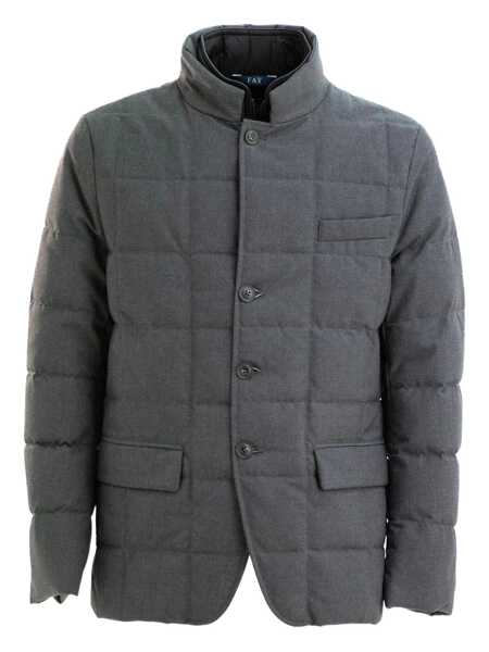 Geci de iarna Fay Fay Double-Breasted Down Jacket Clothing GREY Barbati (BM 18922131) 1