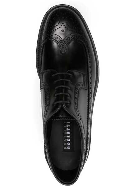 Pantofi eleganti Fratelli Rossetti Leather derby Lace-Ups Shoes DEXTER DARK BLACK Barbati (BM 18922738) 4