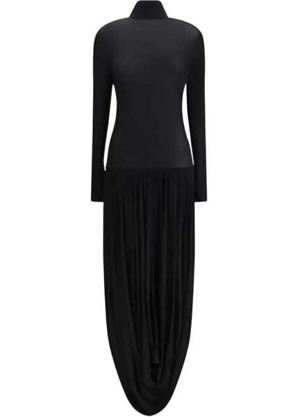 Rochii Magda Butrym Long turtleneck Dress BLACK Femei (BM 18922777) 2