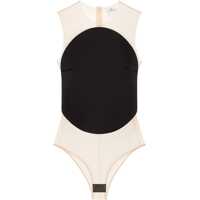 Body-uri Satin illusion hoop Bodysuit Femei