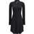 COURR&Egrave;GES Zippered jersey biker Dress BLACK