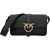 Pinko Love leather Shoulder Bag NERO-ANTIQUE GOLD