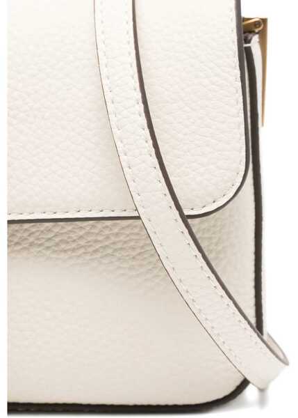 Genti de umar Pinko Love leather Shoulder Bag BIANCO SETA-ANTIQUE GOLD Femei (BM 18922804) 4