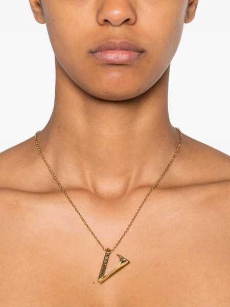 Coliere Versace V chain Necklace VERSACE GOLD Femei (BM 18922846) 2