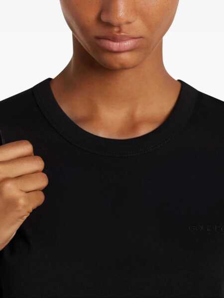 Tricouri COURRGES Embroidered logo T-Shirt BLACK Femei (BM 18922912) 4