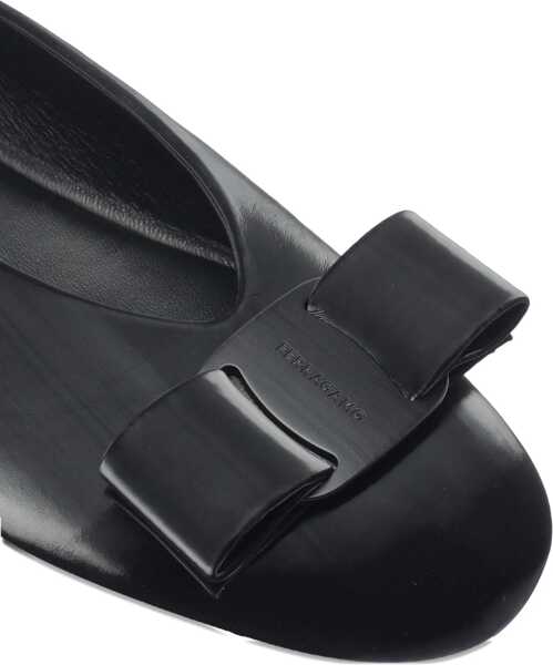 Balerini Ferragamo Vara bow Ballerinas NERO Femei (BM 18922936) 4