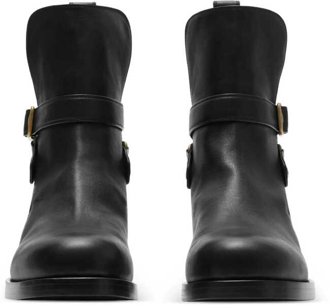 Bocanci casual Burberry Buckle Ankle Boots BLACK Barbati (BM 18922987) 2