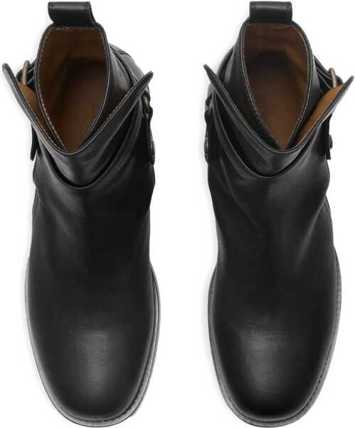 Bocanci casual Burberry Buckle Ankle Boots BLACK Barbati (BM 18922987) 4