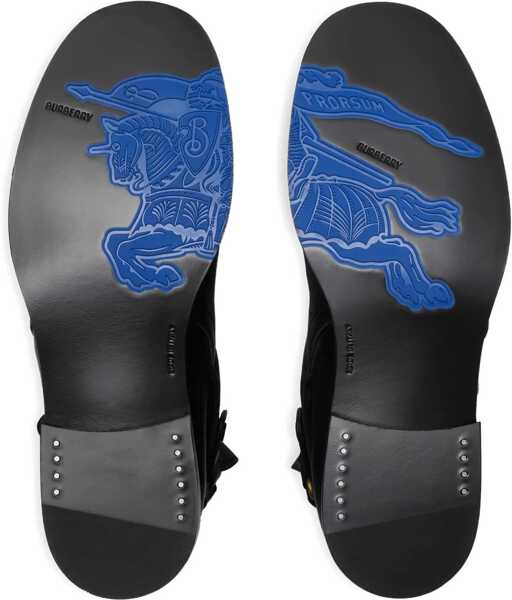 Bocanci casual Burberry Buckle Ankle Boots BLACK Barbati (BM 18922987) 5