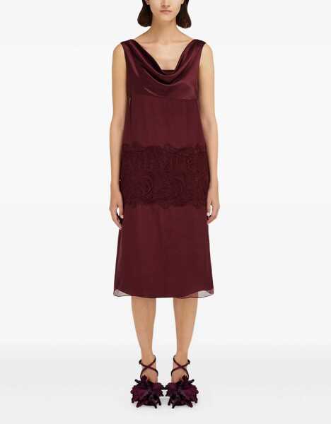 Rochii Ferragamo Draped Dress PLUM Femei (BM 18923005) 2