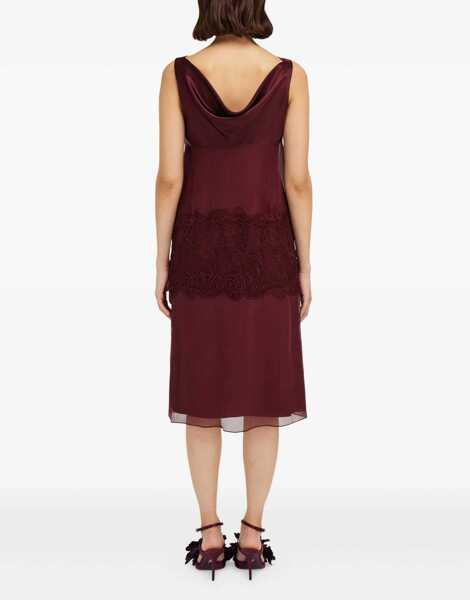 Rochii Ferragamo Draped Dress PLUM Femei (BM 18923005) 3