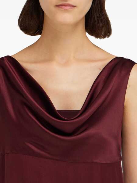 Rochii Ferragamo Draped Dress PLUM Femei (BM 18923005) 4