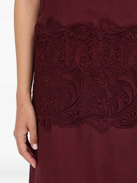 Rochii Ferragamo Draped Dress PLUM Femei (BM 18923005) 5