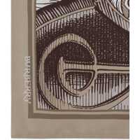 Esarfe Knight Engraving print silk Scarf Barbati