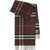 Burberry Cashmere check Scarf TREACLE BROWN