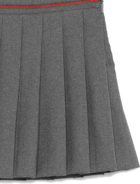 Pantaloni scurti Gucci Pleated Miniskirt for Ggirls LIGHT GREY Fete (BM 18923050) 3