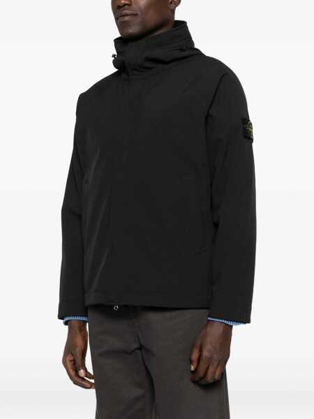 Geci Parka Stone Island Short Soft Shell Parka BLACK Barbati (BM 18923089) 3