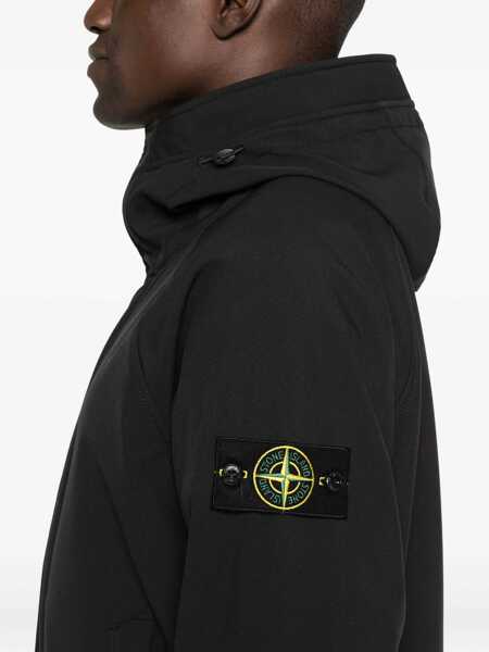 Geci Parka Stone Island Short Soft Shell Parka BLACK Barbati (BM 18923089) 5