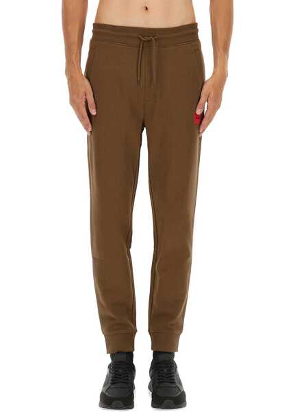 Pantaloni casual Hugo Boss Jogger Pants With Logo Label MILITARY GREEN Barbati (BM 18923122) 1