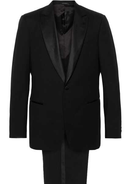 Costume Giorgio Armani Single Breasted Soft Line Dress BLACK Barbati (BM 18923125) 1