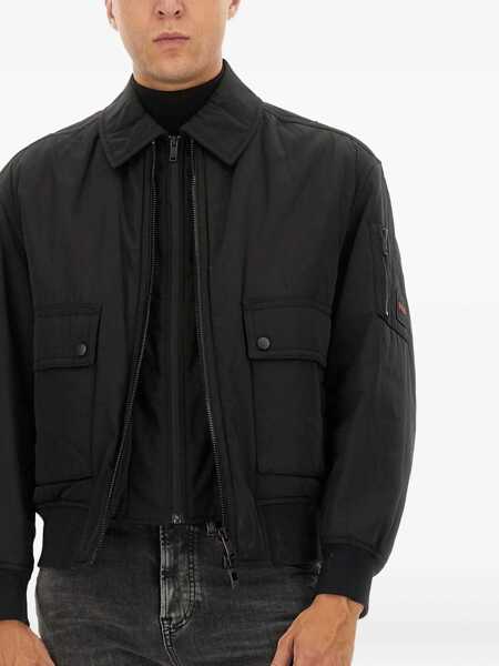 Bomber jacket Hugo Boss Bomber Jacket With Removable Lining BLACK Barbati (BM 18923164) 3