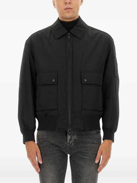 Bomber jacket Hugo Boss Bomber Jacket With Removable Lining BLACK Barbati (BM 18923164) 1