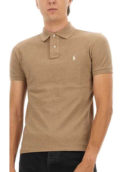 Tricouri Polo Ralph Lauren Cotton Polo BEIGE Barbati (BM 18923167) 4