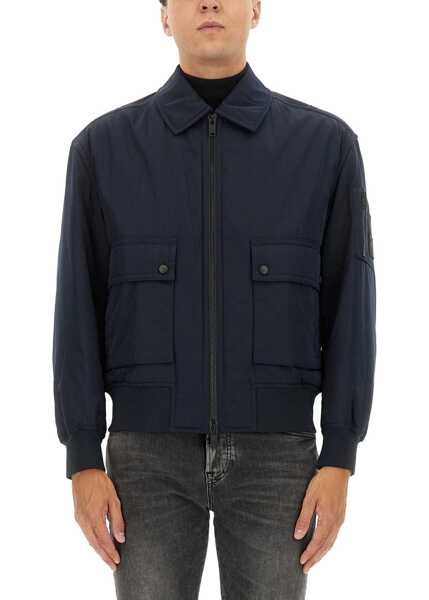 Bomber jacket Hugo Boss Bomber Jacket With Removable Lining BLUE Barbati (BM 18923209) 1