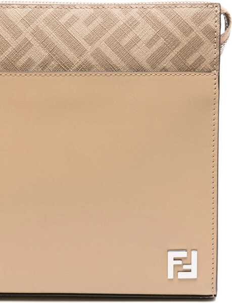 Genti de mana Fendi Clutch Squared Ff BEIGE Barbati (BM 18923212) 4