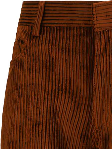 Pantaloni casual PETAR PETROV Corduroy wide leg Pants WINE Femei (BM 18923317) 5