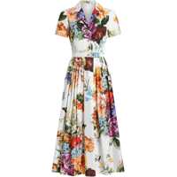 Rochii Flower bouquet print chemisier Dress Femei