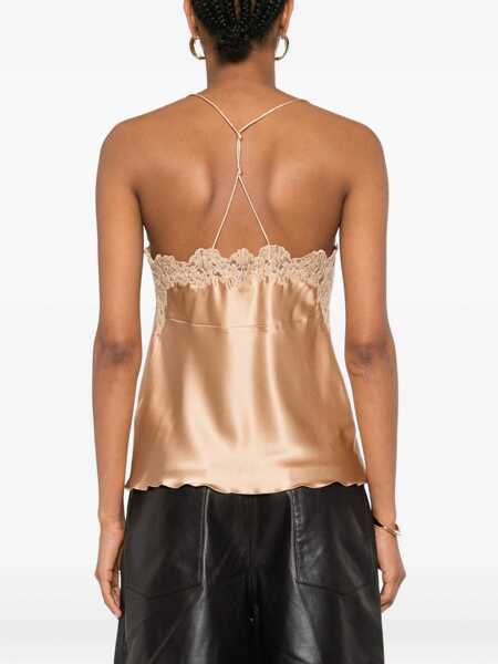 Topuri Ermanno Scervino Silk and lace Top 51213 Femei (BM 18923341) 4